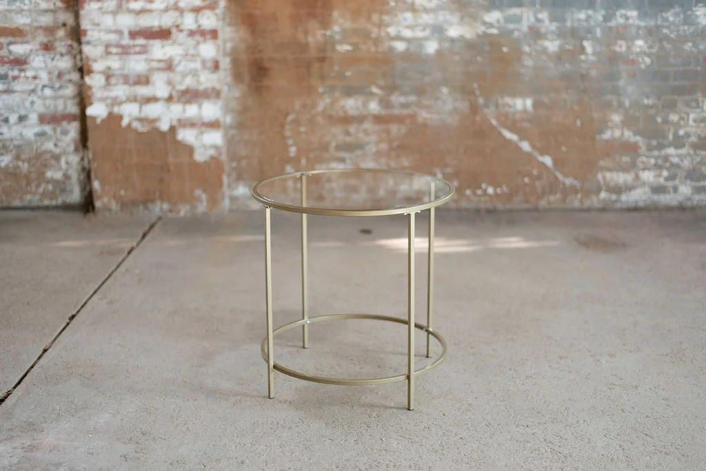 Nola End Table - Gold