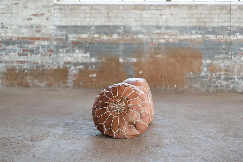 Boho Pouf- Brown