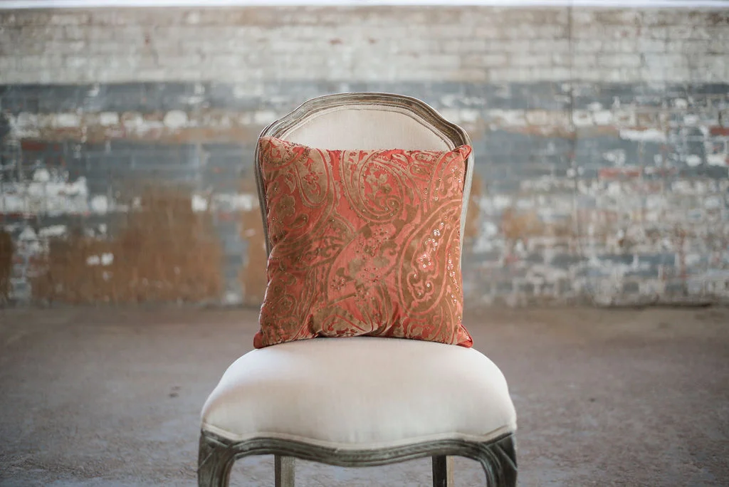 Ginger Paisley Boho India - Square