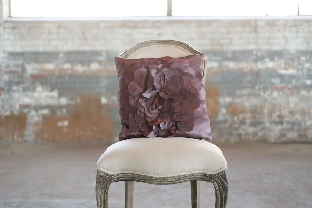 Light Purple Taffeta Petal Flower - Square