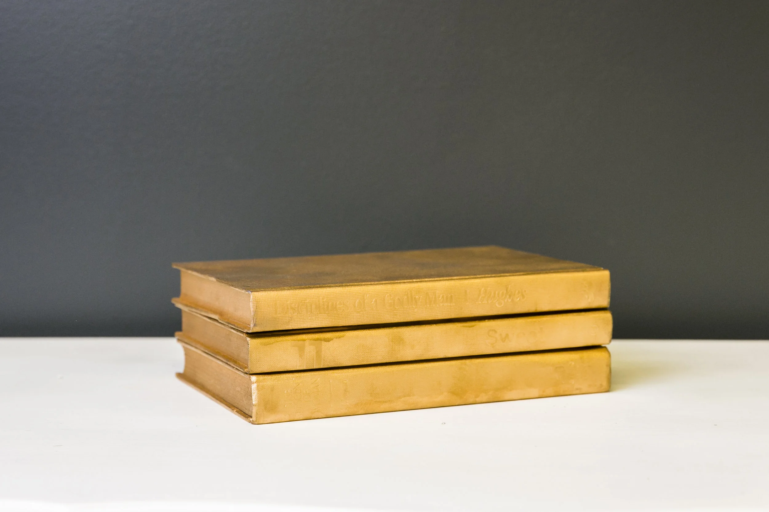 Books - Gold Painted