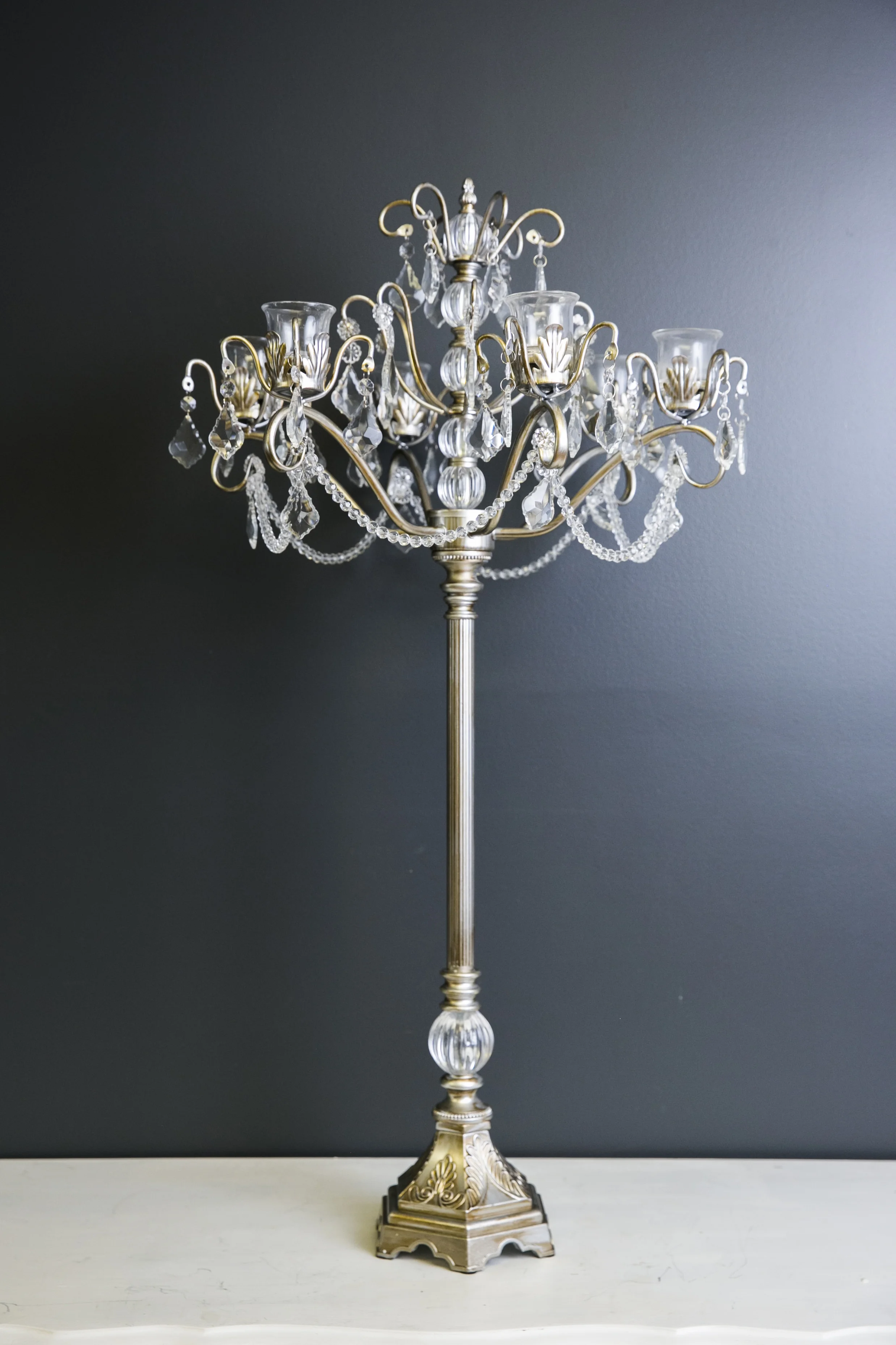 Casablanca Candelabra - Silver