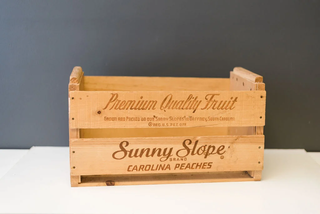 Sunny Slope Peaches Crate