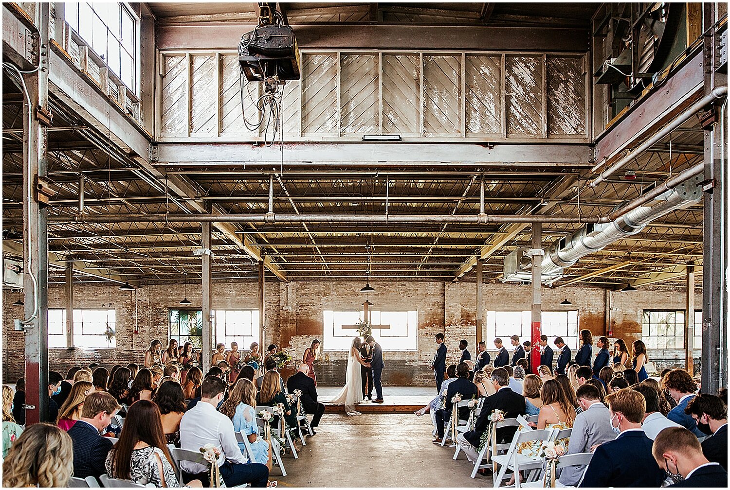  wedding ceremony at The Glass Factory 