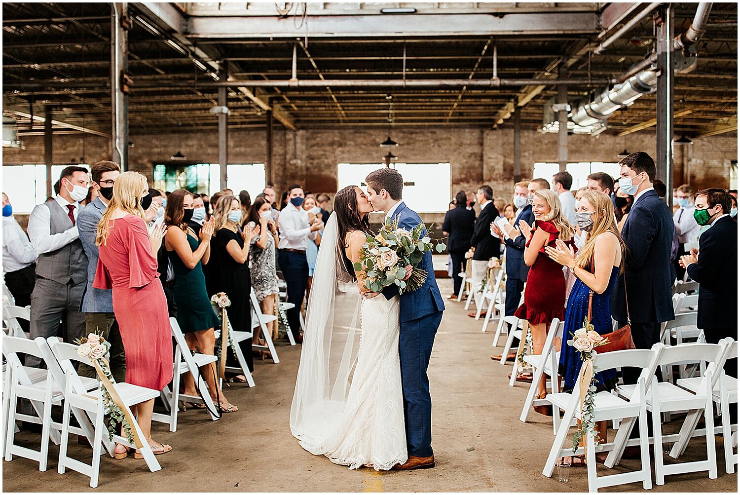  wedding ceremony at The Glass Factory 