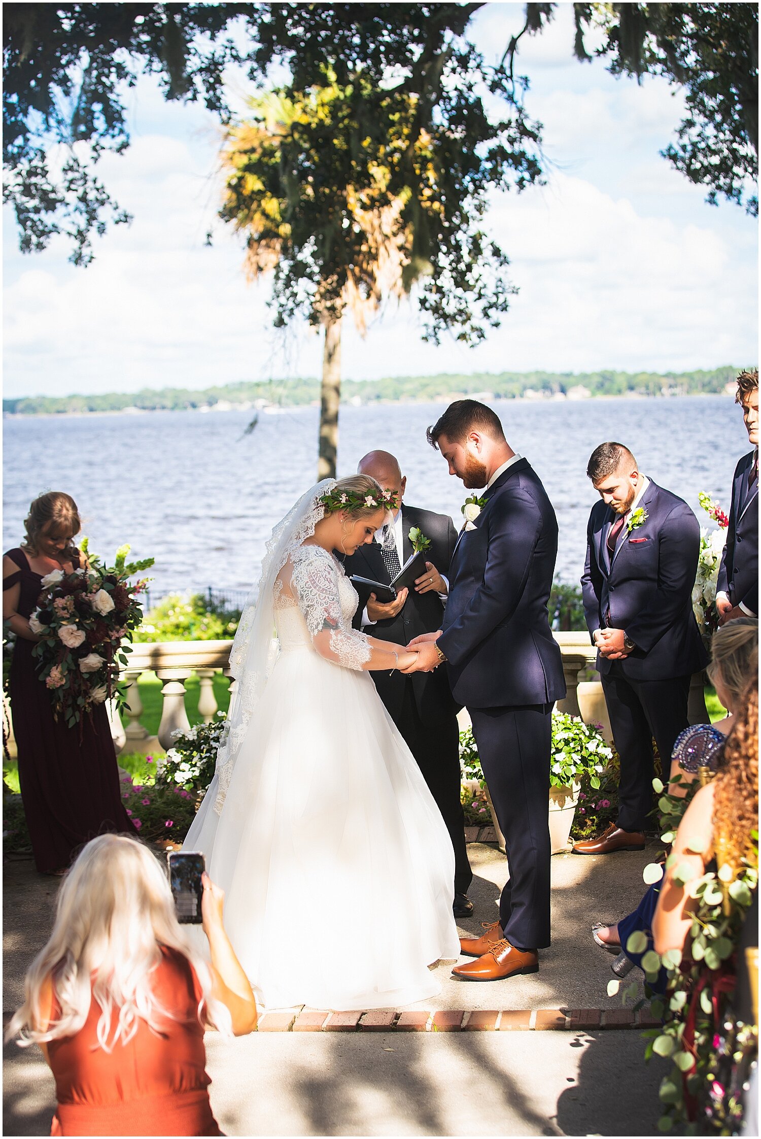  outdoor wedding ceremony in Jacksonville FL 