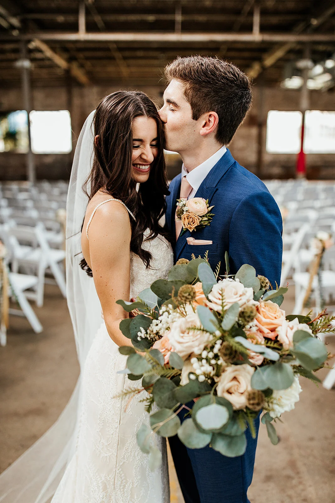 Ally + Aaron's Glass Factory Wedding