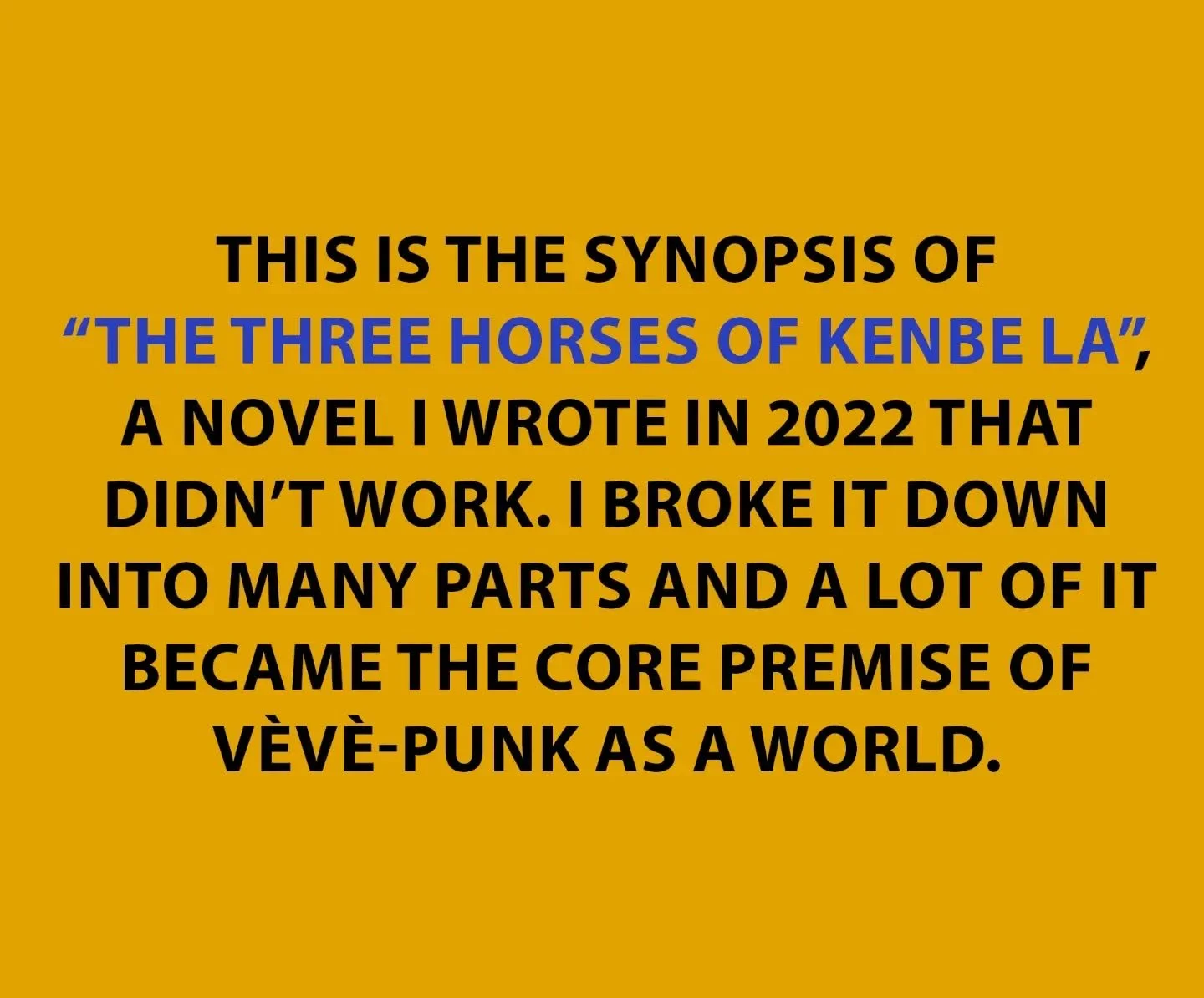 Here's another story about a failed novel that became my book. Kenbe La is still around and you will be able to spot them if you're paying close attention! 👀 

Link in bio to pre order V&egrave;v&egrave;-Punk: Birth of the Dream. Thanks to those of 