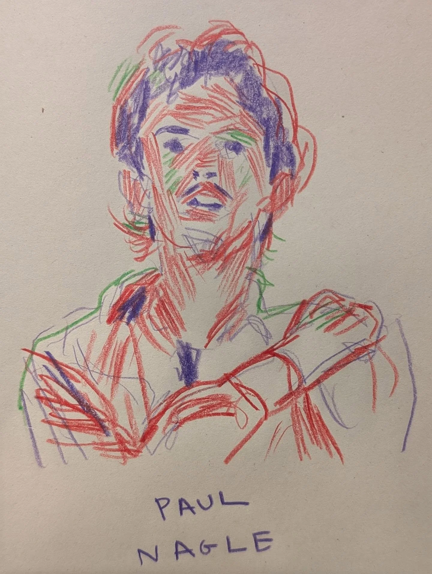 Prismacolor on gifted sketchbook paper (thank you Miss Josephine)