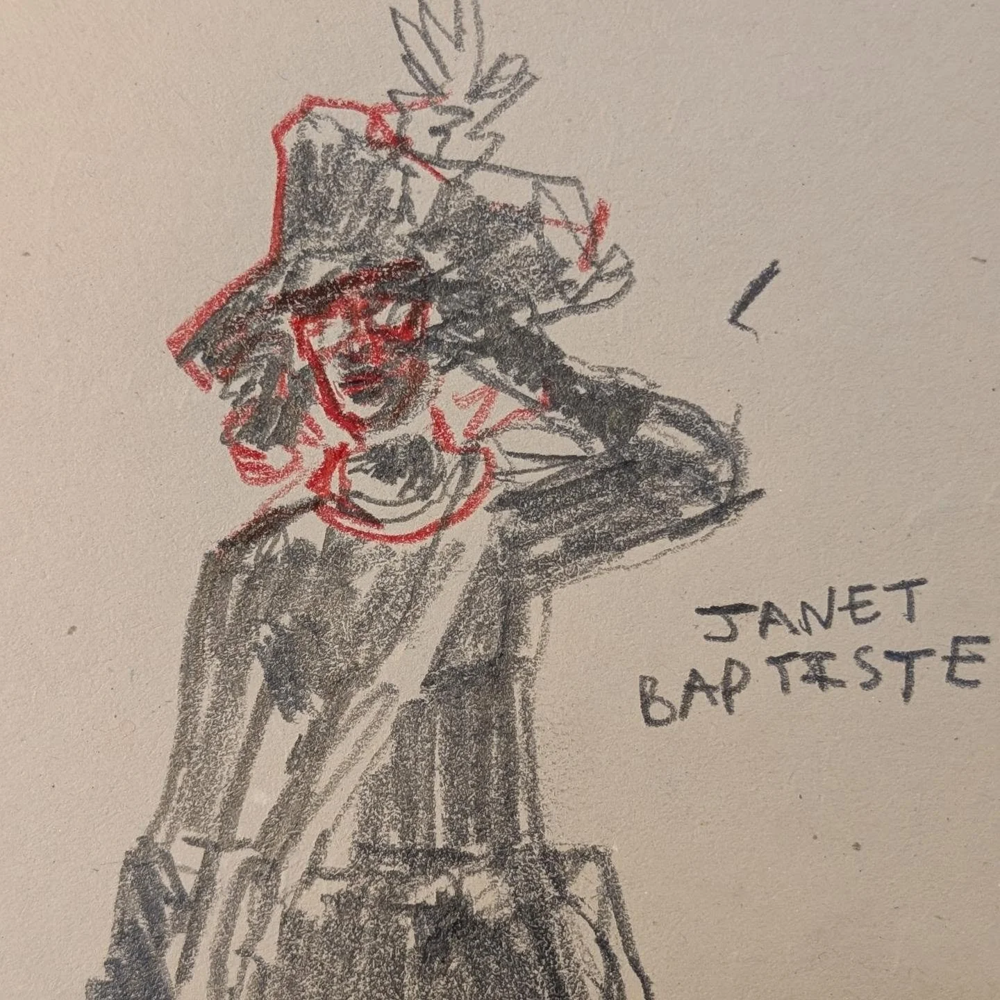 Janet Baptiste. Pencil and prismacolor on toned sketchbook paper.

She's one of the protagonists from my book, V&egrave;v&egrave;-Punk: Birth of the Dream. Link in bio.