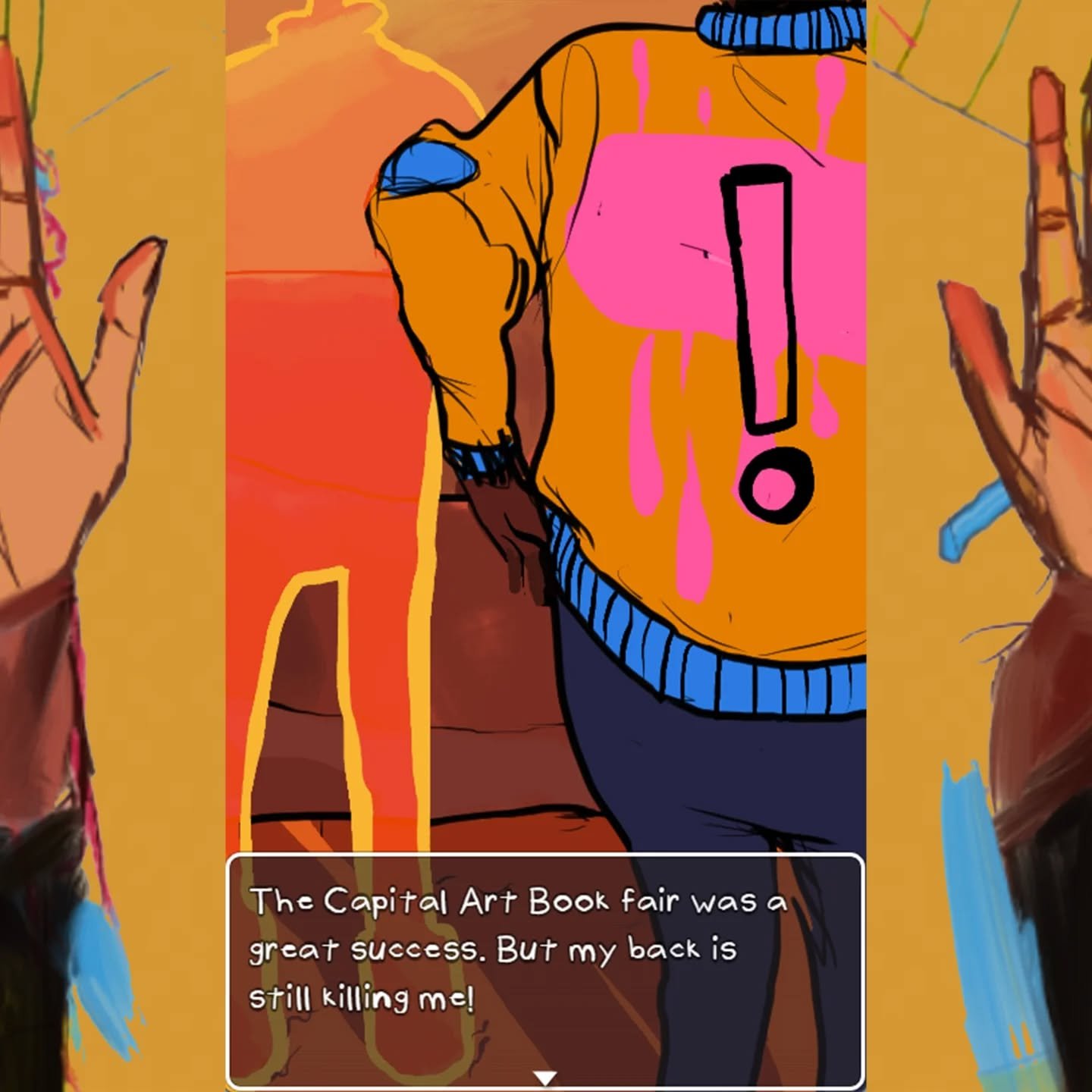 Thanks for coming through to the Capital Art Book Fair. This is a kind of... RPG comic collage format I'm playing with. 

My book, V&egrave;v&egrave;-Punk: Birth of the Dream, is available now. Check out the link in my bio to get your copy. 🧛🏿&zwj;