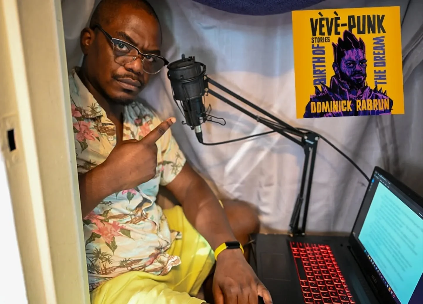 All of my professional audio gigs, including audiobooks were recorded in my closet. It's not glamorous, and it's cramped and sweaty in there half the time, but it works!

My audiobook for my V&egrave;v&egrave;-Punk: Birth of the Dream is out now on A