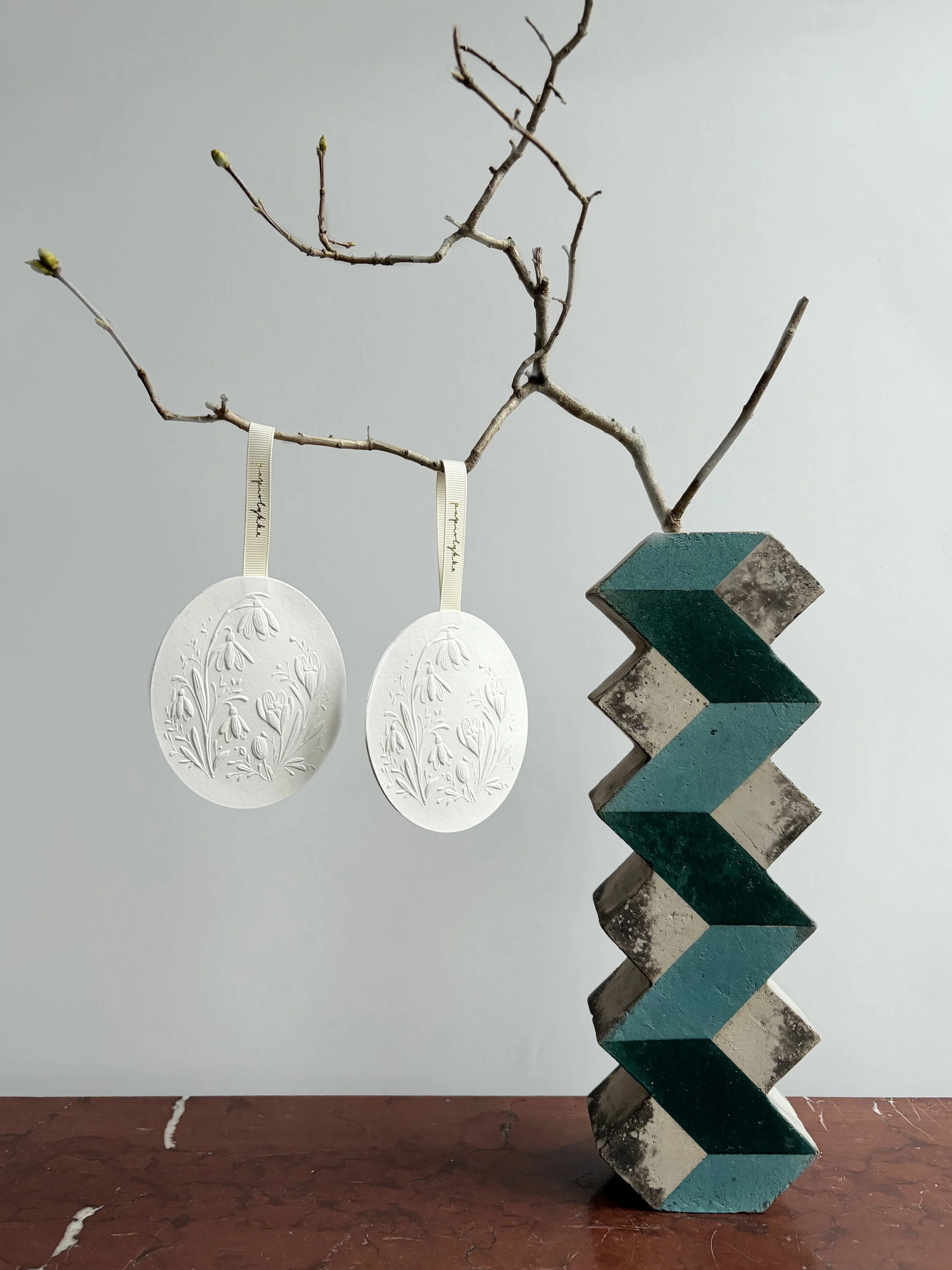 Påskeæg 2026 - Hvid - 2 stk.