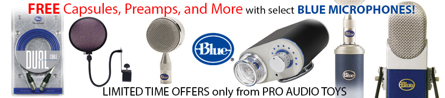 Discounts on Blue at ProAudioToys.com