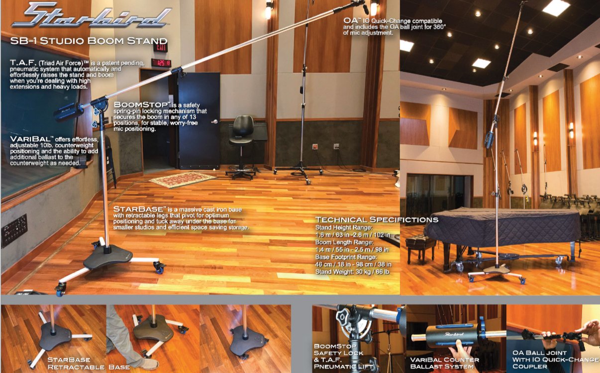 Triad-Orbit SB-1 STARBIRD Super Boom Stand — PRO AUDIO TOYS