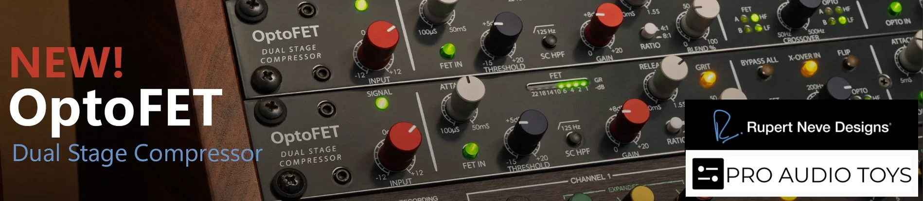 New Rupert Neve OptoFET Dual Stage Compressor