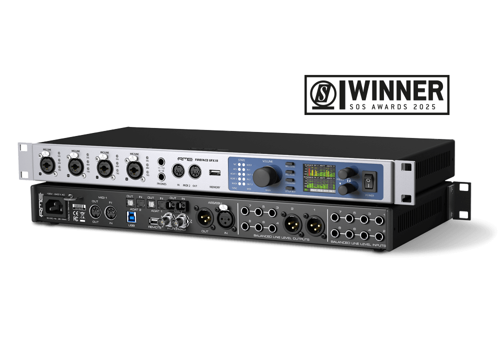 RME UFXIII USB-3 Audio Interface + AKG K240 Headphones + ARC USB Remote