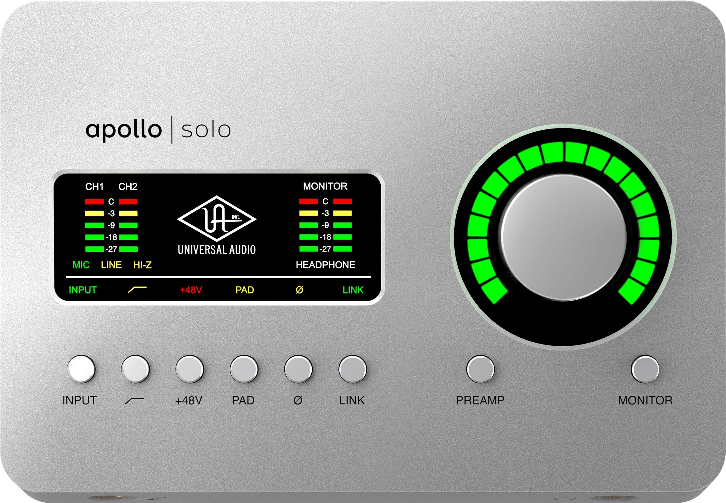 Universal Audio Apollo Solo Recording Interface. Heritage Edition (Thunderbolt 3)