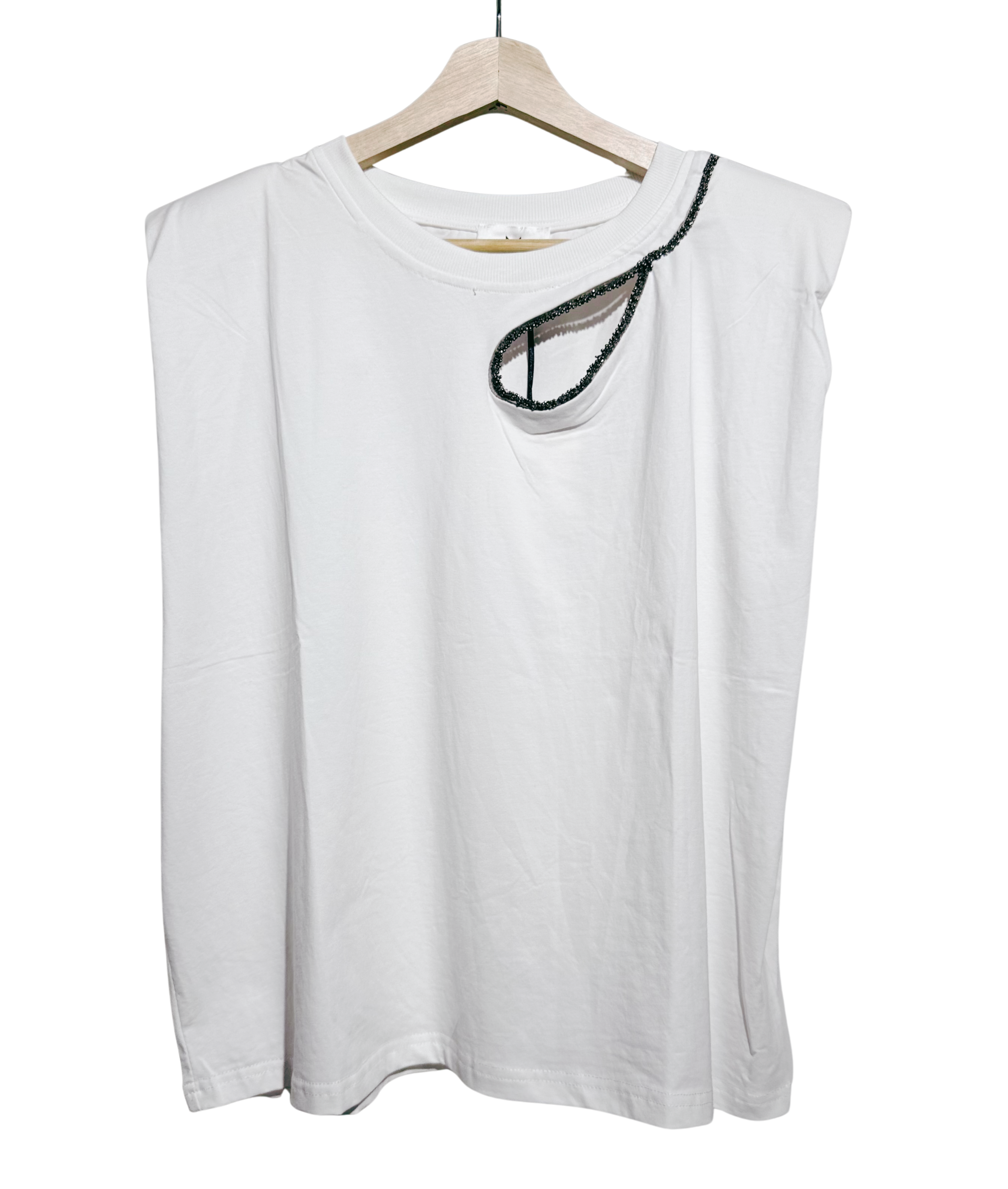 White Sleeveless Top (400 dkk)