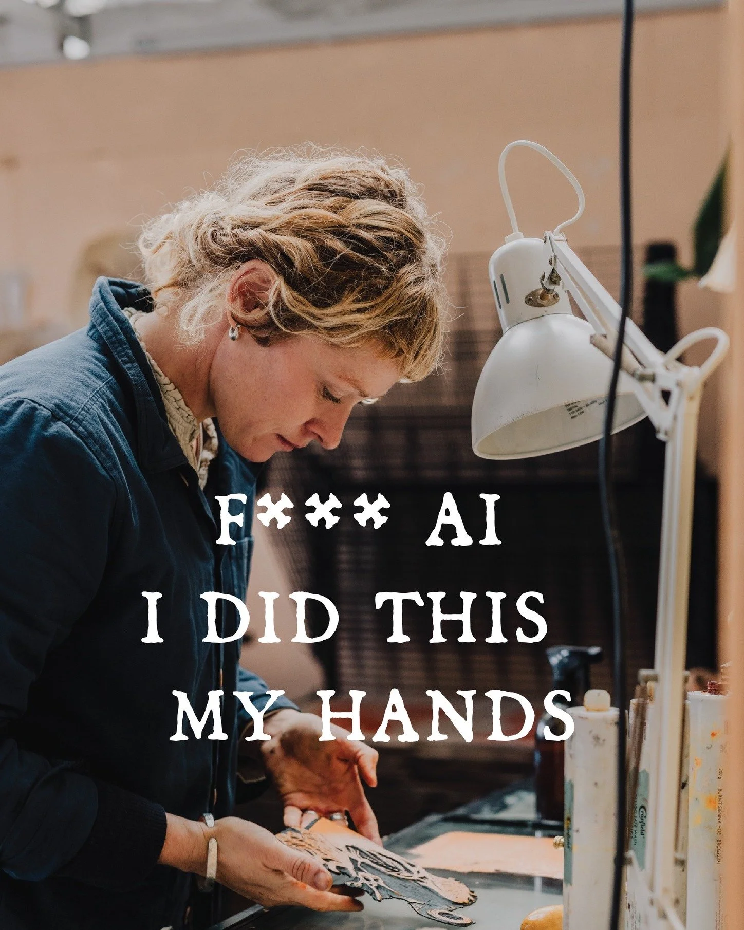 Ive had so many mad interactions lately. With clients who have fed my artwork into Ai machines and created posters with my work as its inspiration and then asked me to help them promote their events. They've done this without any apparent understandi