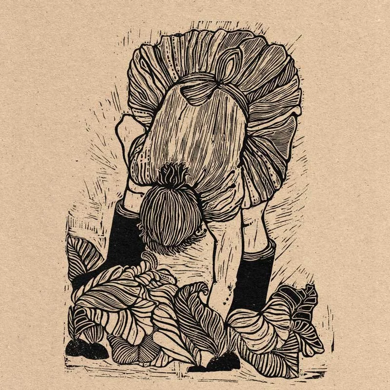 from the Archives. 

One of my first series of woodcut prints that I put together. Carved from wood I found in skips, blunt tools and sheer determination. Each of these comes from a longing for land and soil under my nails when I was living in London