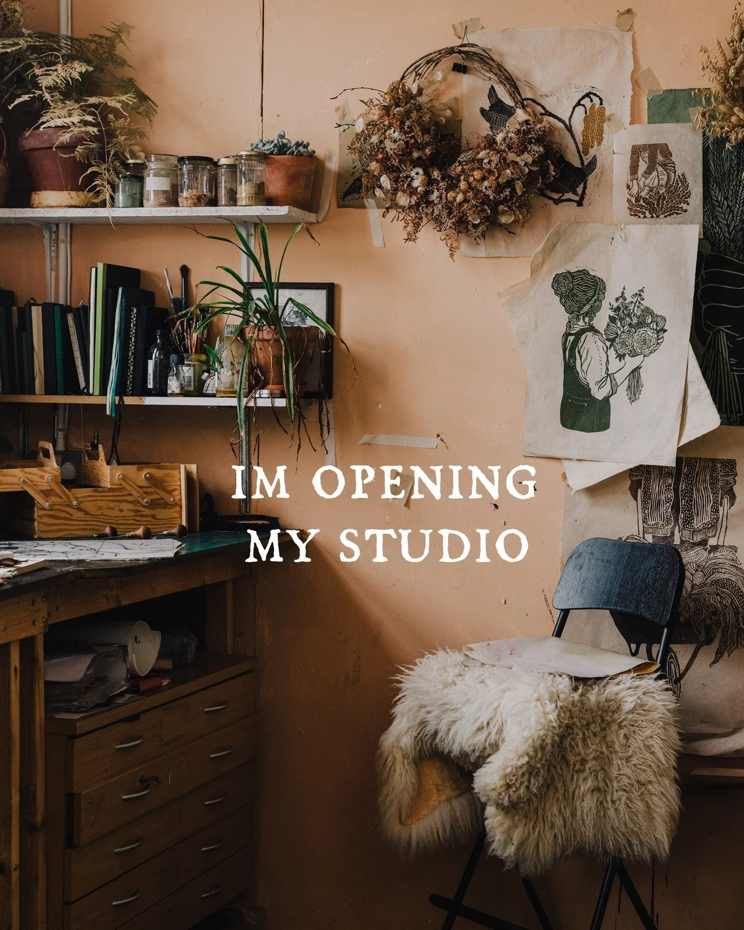 Im opening up my studio, for a very rare