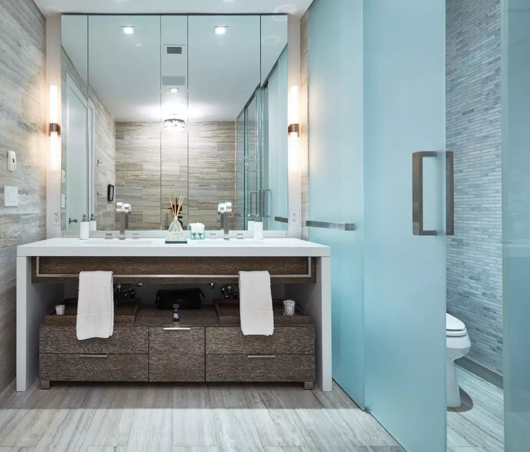 Custom Bathroom With Custom Vener