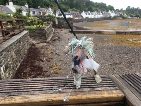 The Wish Faerie enjoyng a wee break with a customer to Plockton. Thanks Kirsty 11/7/19