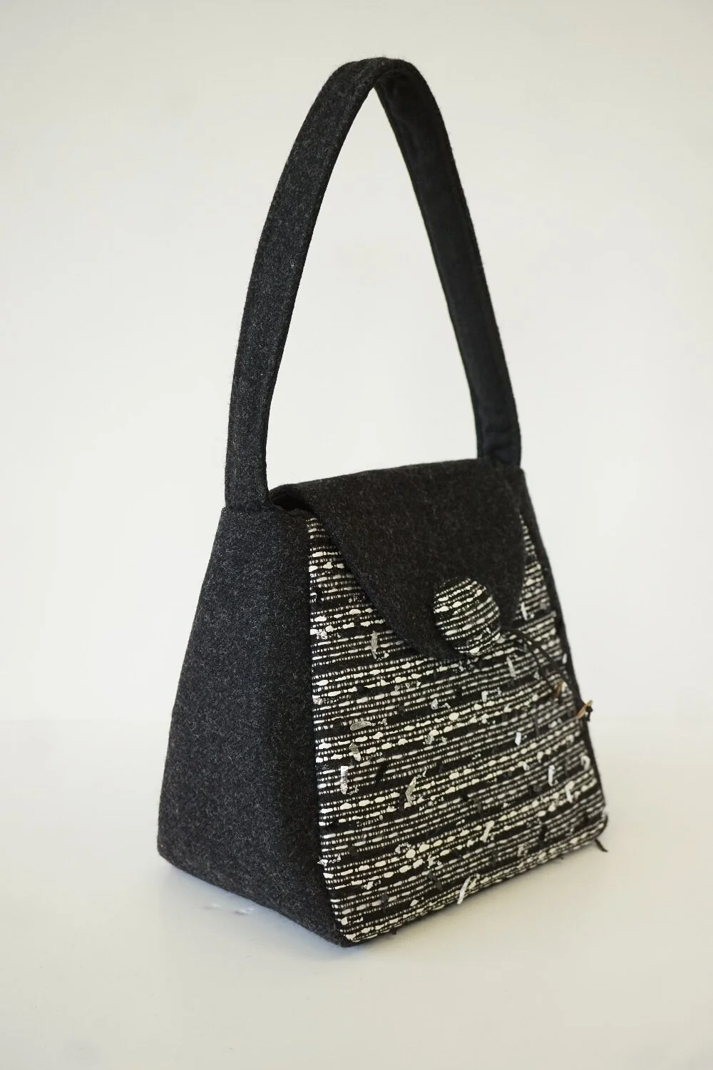 tweed evening bag, handbag