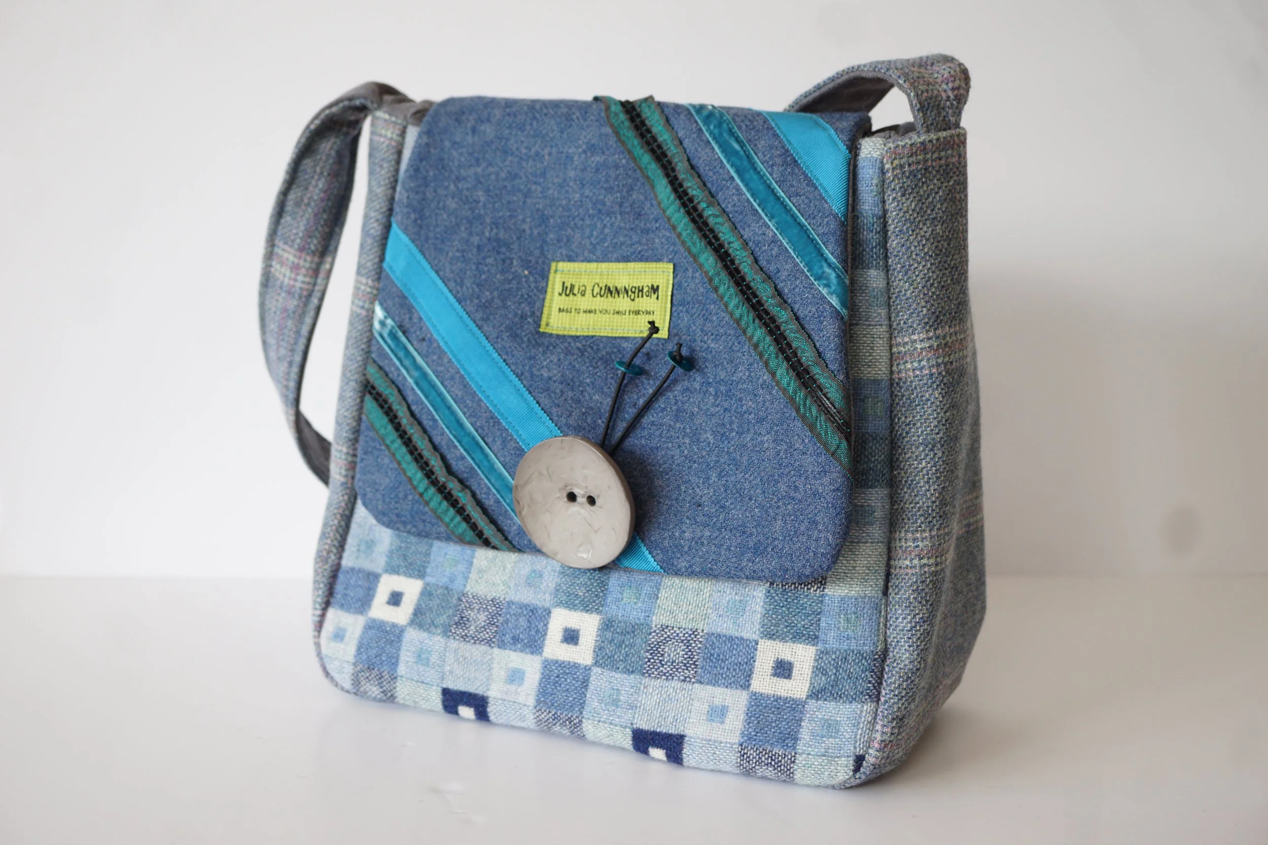 The Kibble Hodden – Vintage Tweed Shoulder Bag | Handmade in Scotland by Julia Cunningham