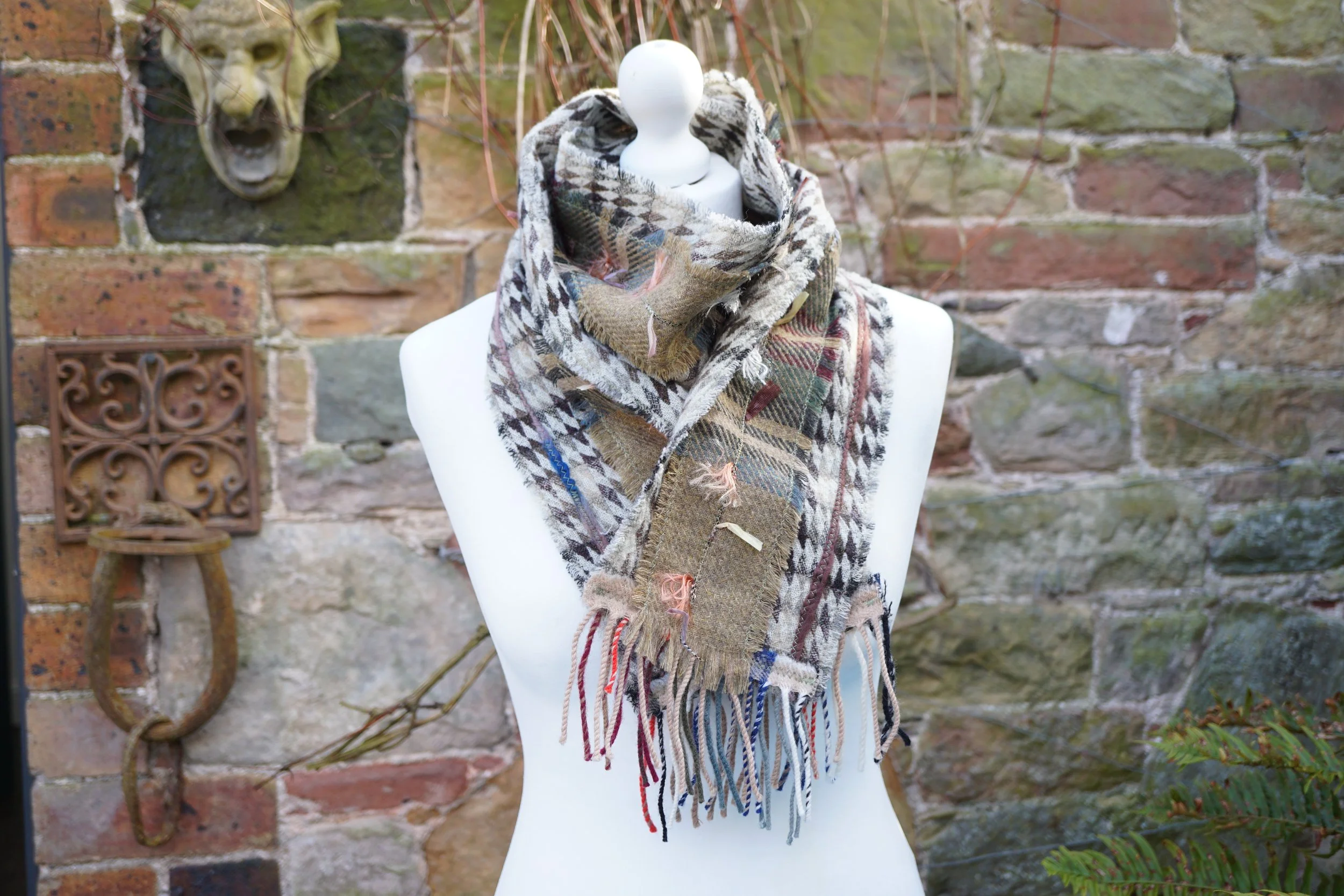 The Fringe Scarf – Unique Wool Scarf with Vibrant Fringing | Handmade in Scotland