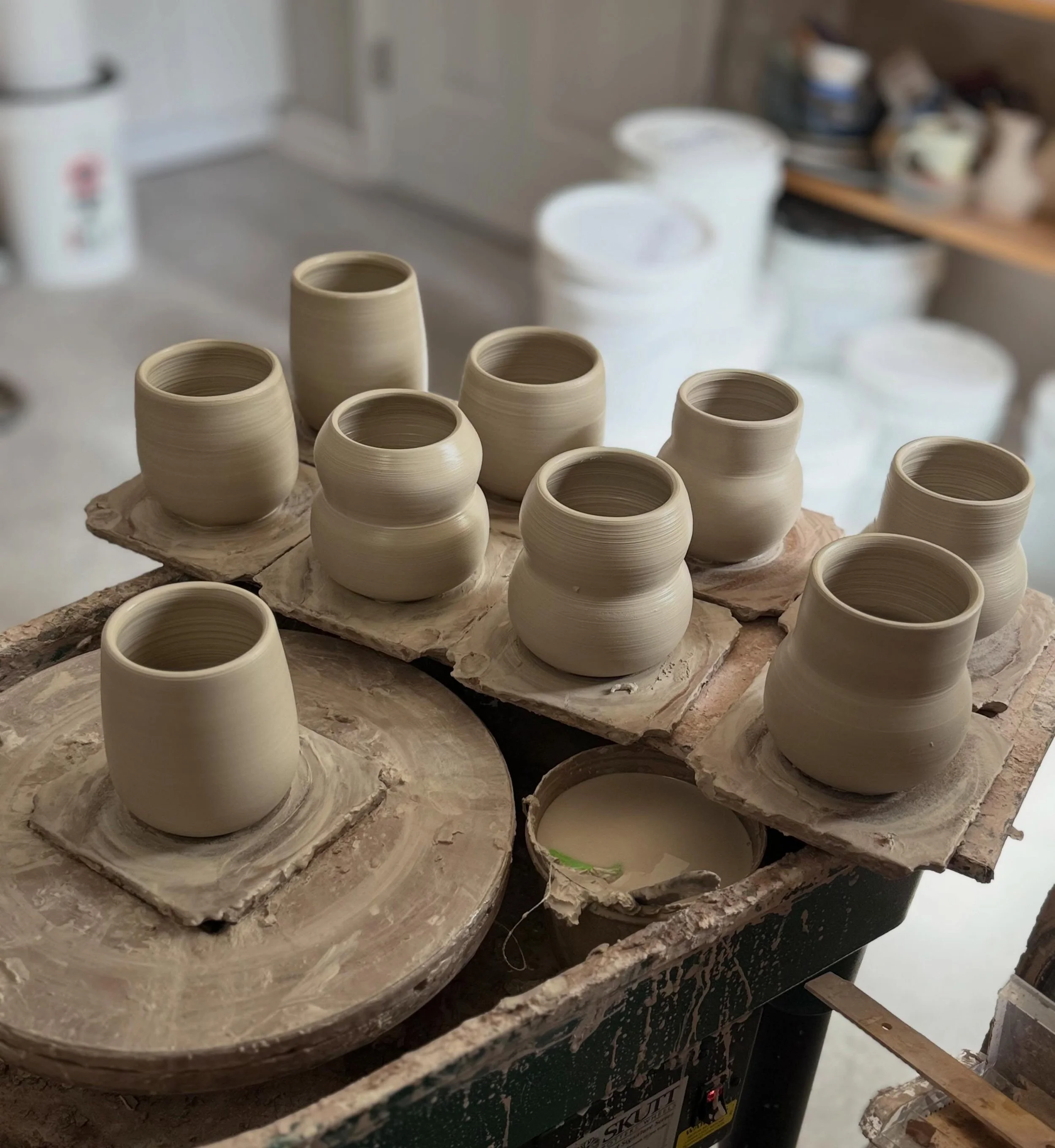 Switched to light clay today, more bubble mugs on the way 🙌🏼