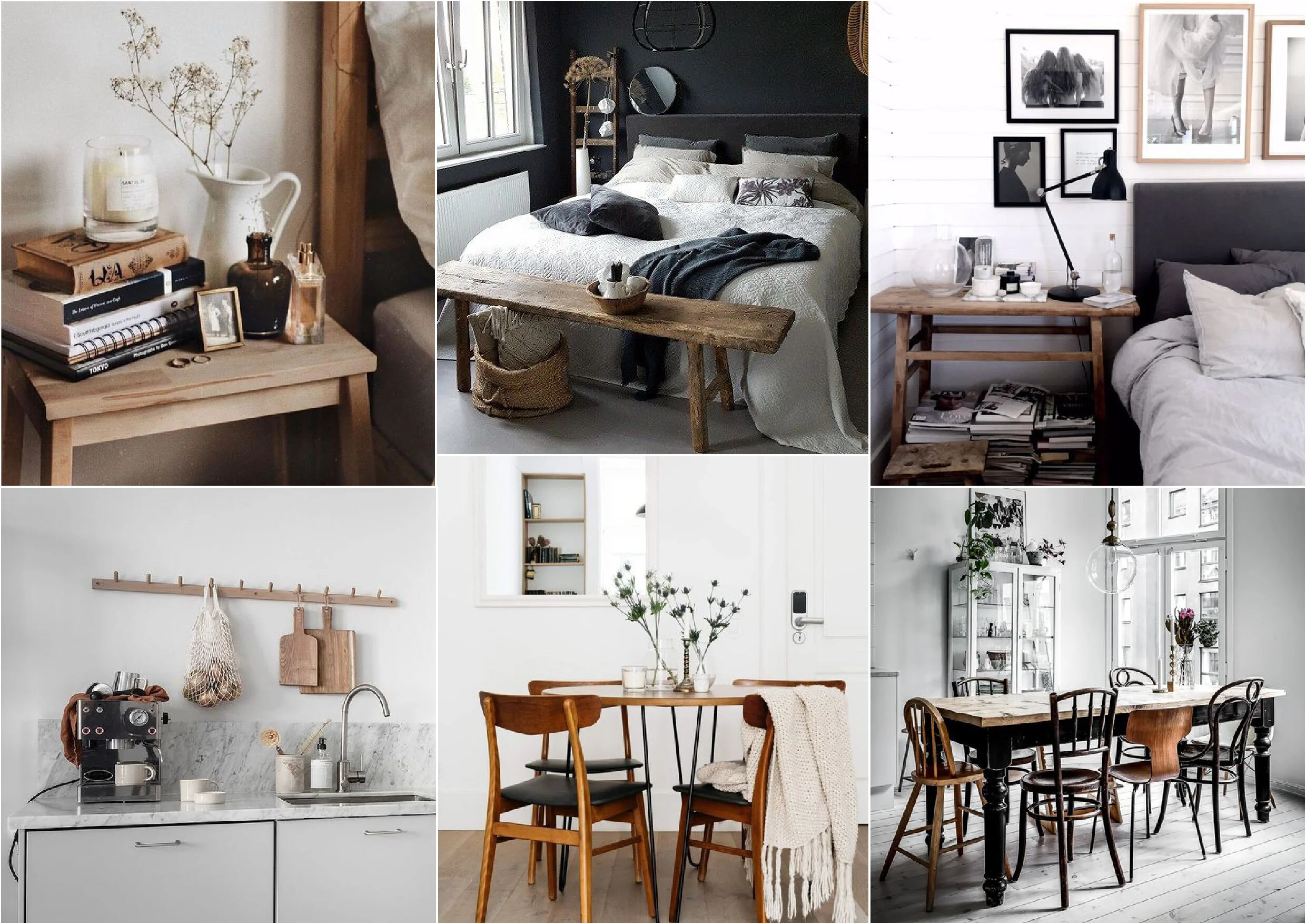 Trädetaljer som mjukar upp en modern stil