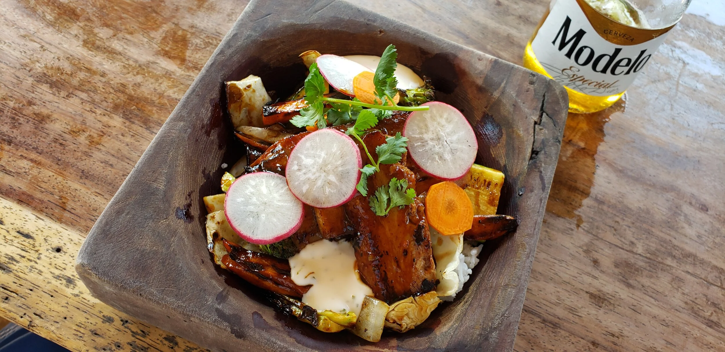 Pork Belly Bowl at Madera Food & Art Bar