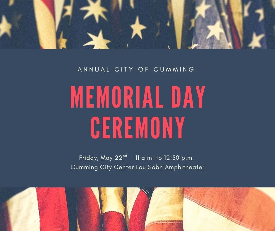 City of Cumming Annual Memorial Day Ceremony