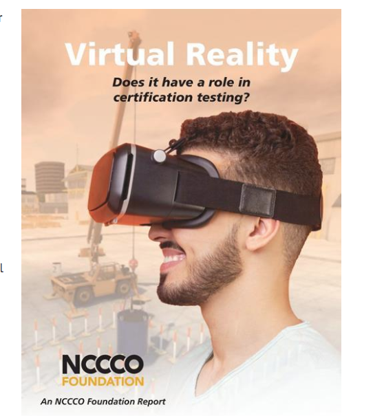 NCCCO Foundation examines virtual reality in certification testing