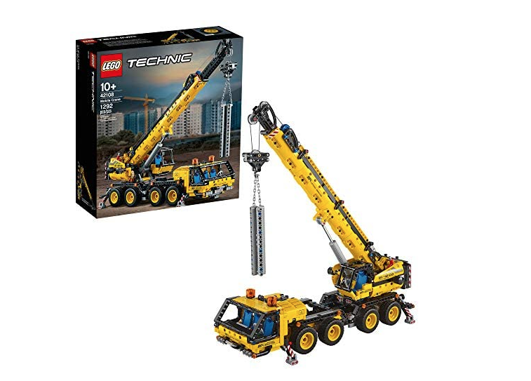 LEGO Technic Mobile Crane 42108 Building Kit, A Super Model Crane to Build for Any Fan of Construction Toys, New 2020 (1,292 Pieces)