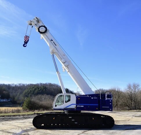Tadano GTC-1600 Tele-Boom Crawler Crane From: Tadano America Corp.
