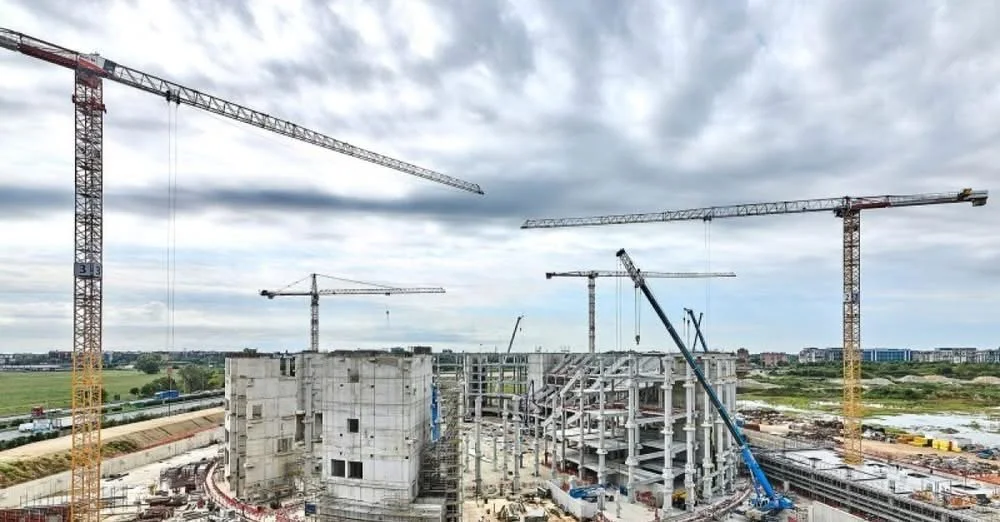 Liebherr Cranes at Work for 2026 Winter Olympics in Italy