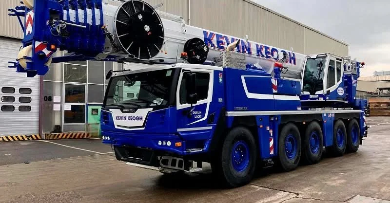 Kevin Keogh Crane Hire Takes Delivery Of their New LTM 1100-5.3 from Liebherr Ireland