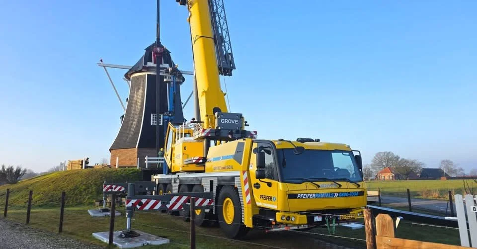 Pfeifer Group Sends Grove GMK5150XL to Handle Delicate Restoration Work On 200-Year-Old Windmill
