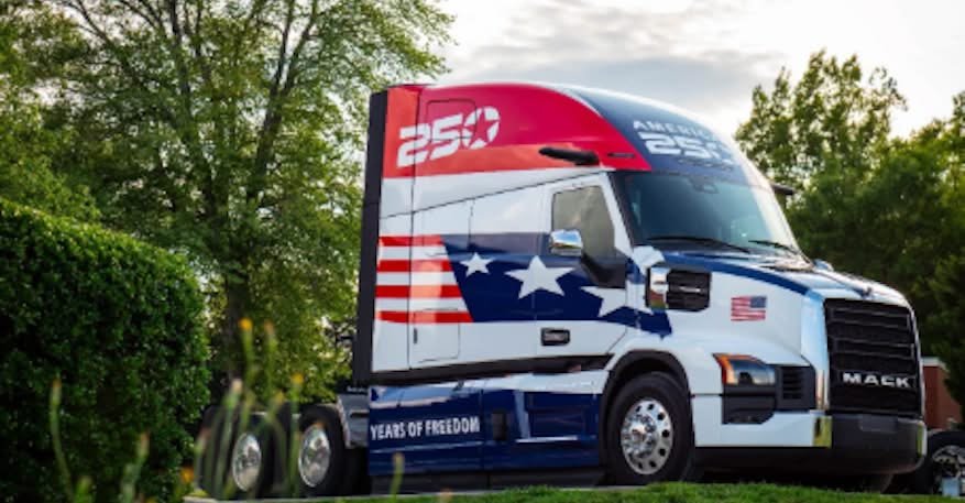 Mack Trucks Debuts America 250 Tribute Truck for Nation’s Anniversary