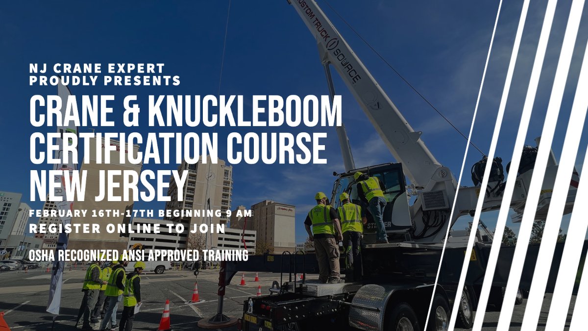 NJ Crane Expert New Jersey NCCER Crane Certification Course NJ Crane Expert New Jersey NCCER Crane Certification Course