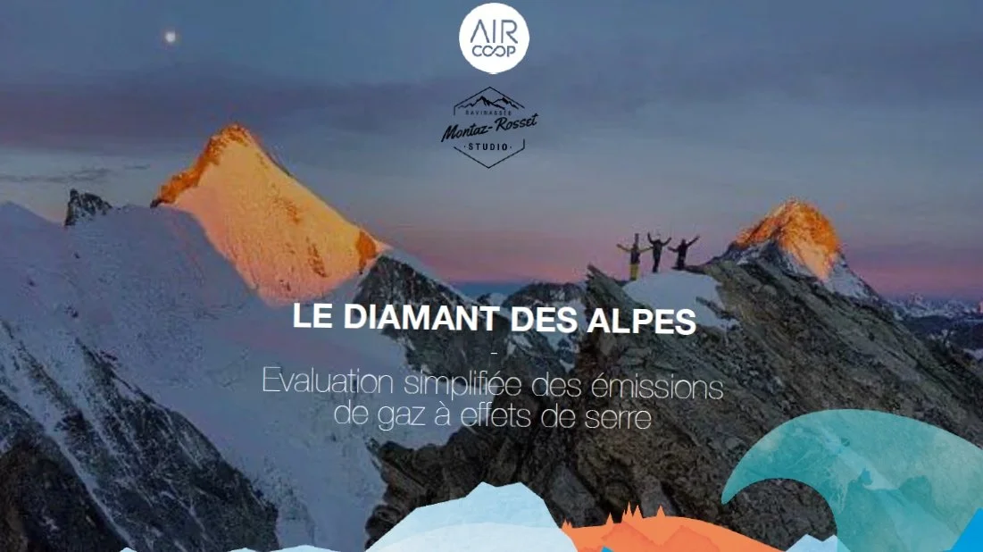 Impact environnemental: réalisation de notre dernier  film "Le Diamant des Alpes"