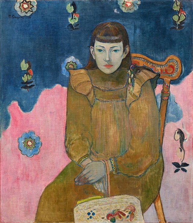 .⠀
Paul Gauguin⠀
Portrait of a Young Girl (Va&iuml;te &lsquo;Jeanne&rsquo; Goupil)⠀
1896⠀
Oil on canvas⠀
75 x 65 cm⠀
⠀
This portrait is featured in the postponed exhibition entitled &quot;Gauguin and the Impressionists: Masterpieces from the Ordrupga