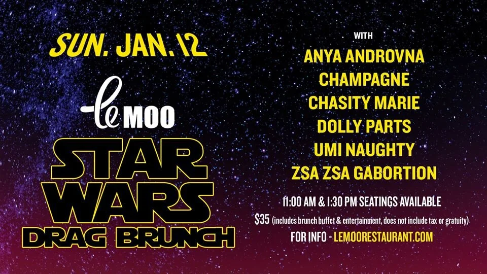 1/12/2020 Star Wars Drag Brunch (Louisville, KY - Le Moo)
