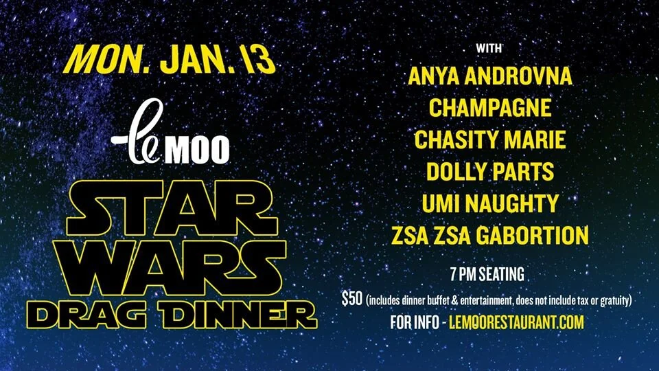 1/13/2020 Star Wars Drag Dinner (Louisville, KY - Le Moo)