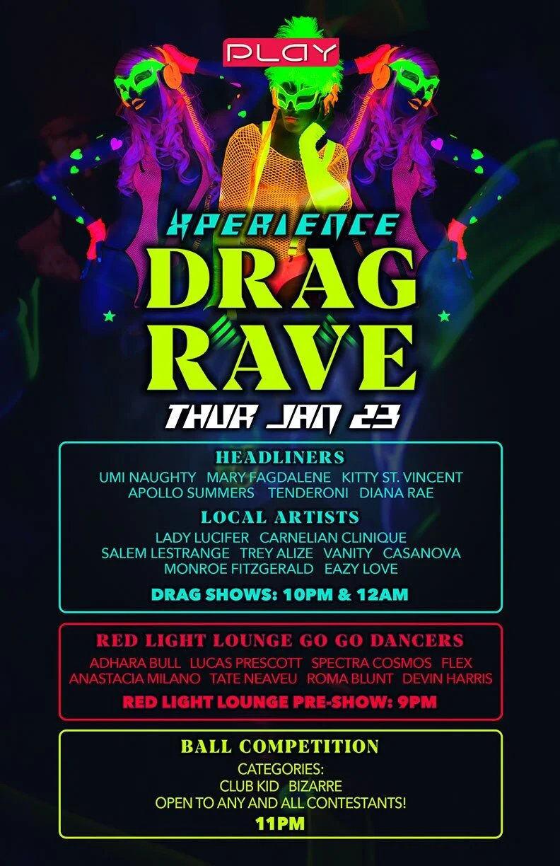 1/23/2020 Xperience Drag Rave (Nashville, TN - Play Dance Bar)