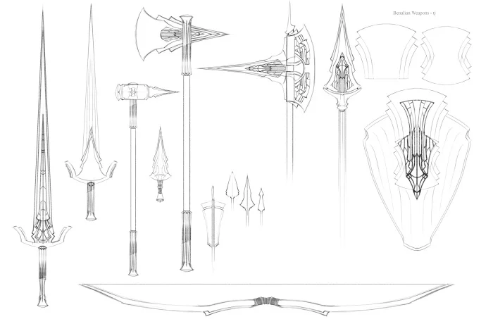 Benalish Weapons - Concept by Tyler Jacobson