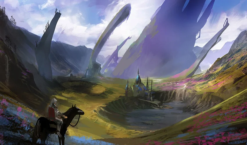 Early Dominaria concept - Art by Sam Burley